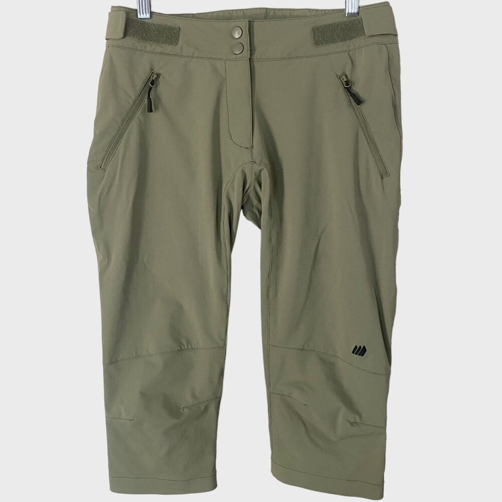 Skogstad Turtagro Long Hiking Shorts Women's UK-38 US-8 Green Athletic Stretch